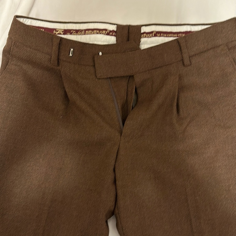 Brown Wool Flannel trousers